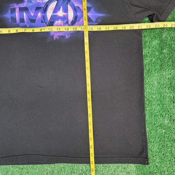 Marvel Avengers Endgame IMAX Movie Promo Iron Man Spiderman Hulk T-Shirt Size L - Picture 8 of 8